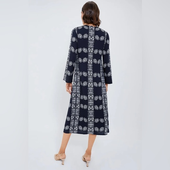 Tuckernuck Navy Floral Midi Dress - Picture 4 of 10